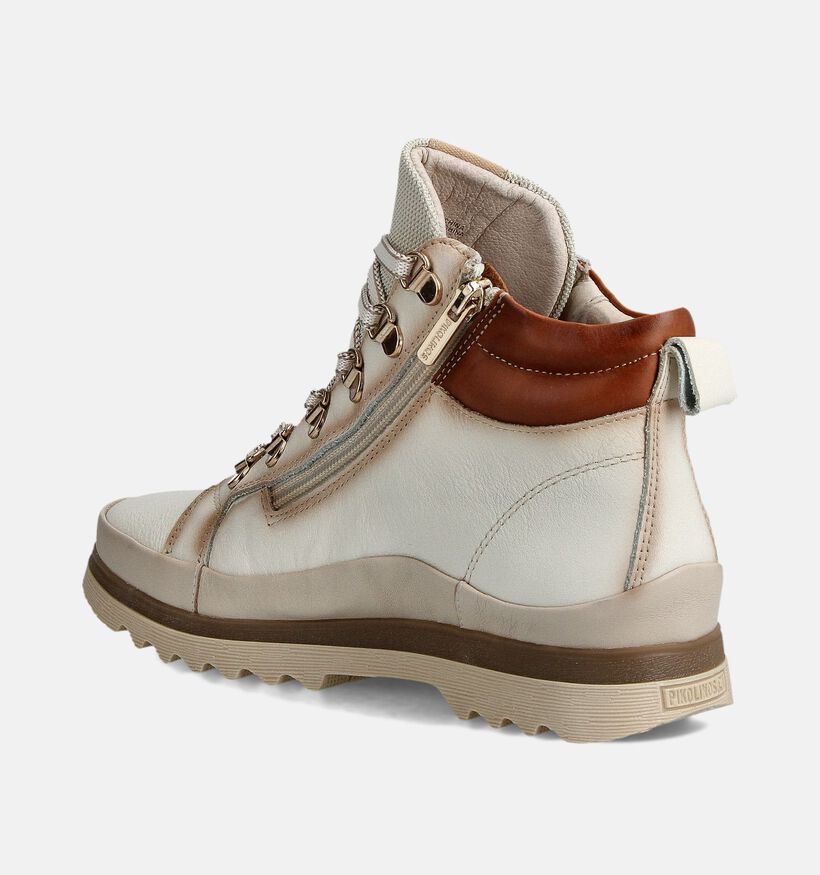 Pikolinos Vigo Boots à lacets en Écru pour femmes (363858) - pour semelles orthopédiques