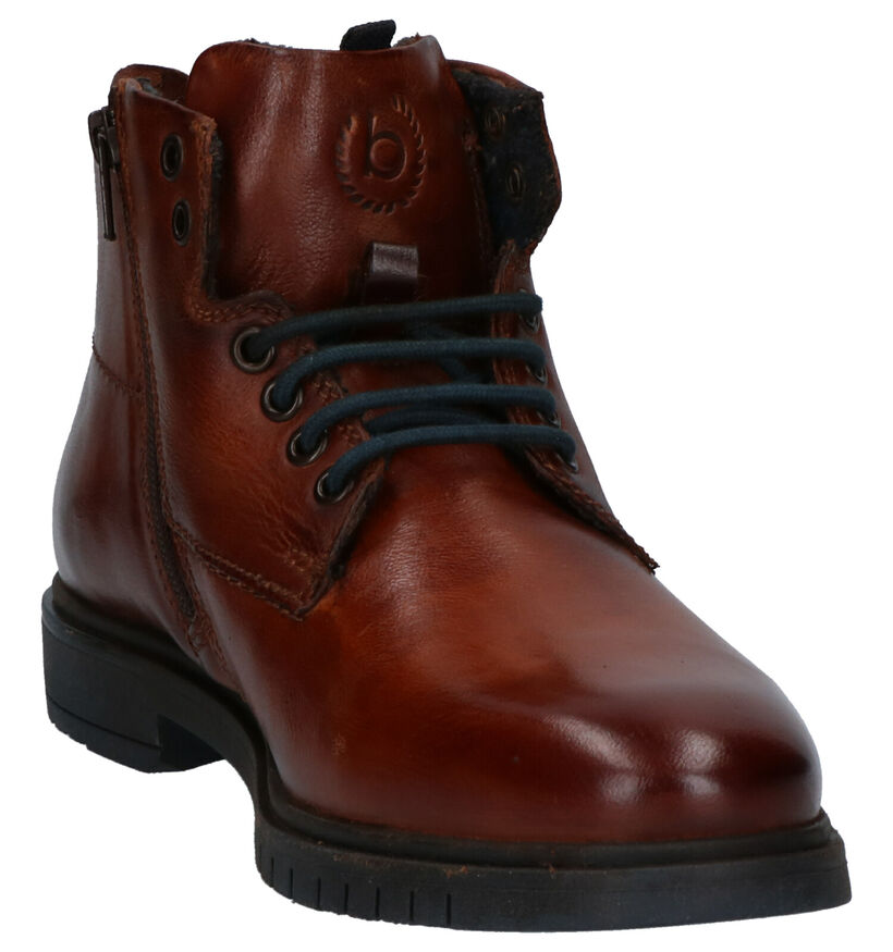 Bugatti Cognac Boots in leer (255352)