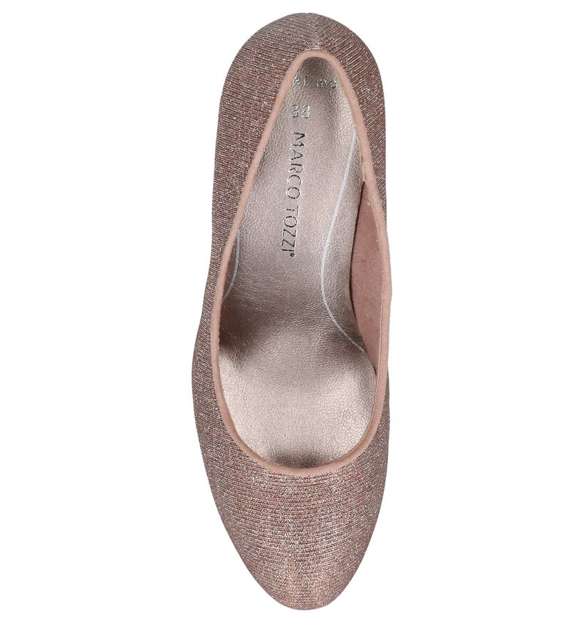 Marco Tozzi Escarpins classique en Or rose en textile (238091)