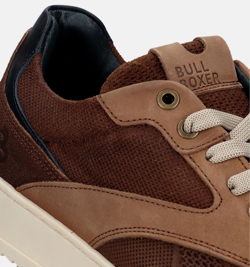 Bullboxer Chaussures à lacets en Cognac pour hommes (338840) - pour semelles orthopédiques