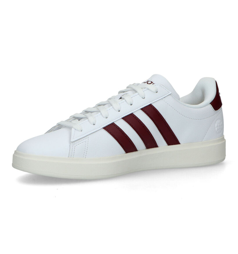 adidas Grand Court 2.0 Baskets en Blanc pour hommes, garçons (350086) - pour semelles orthopédiques
