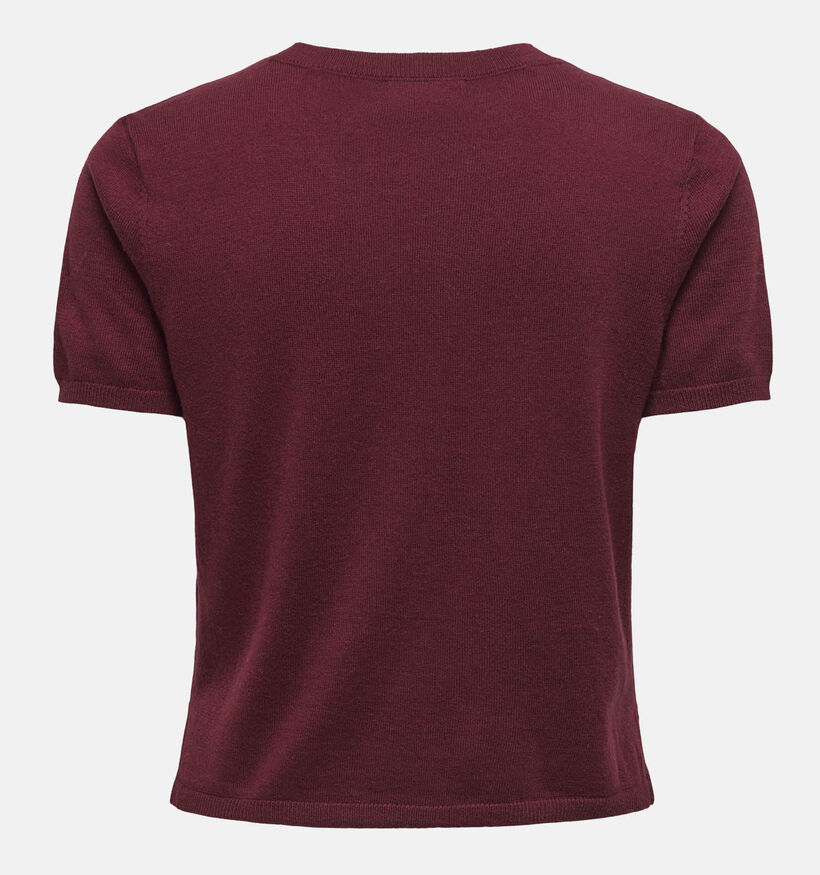 JDY Bodil Knit Bordeaux T-shirt voor dames (359946)