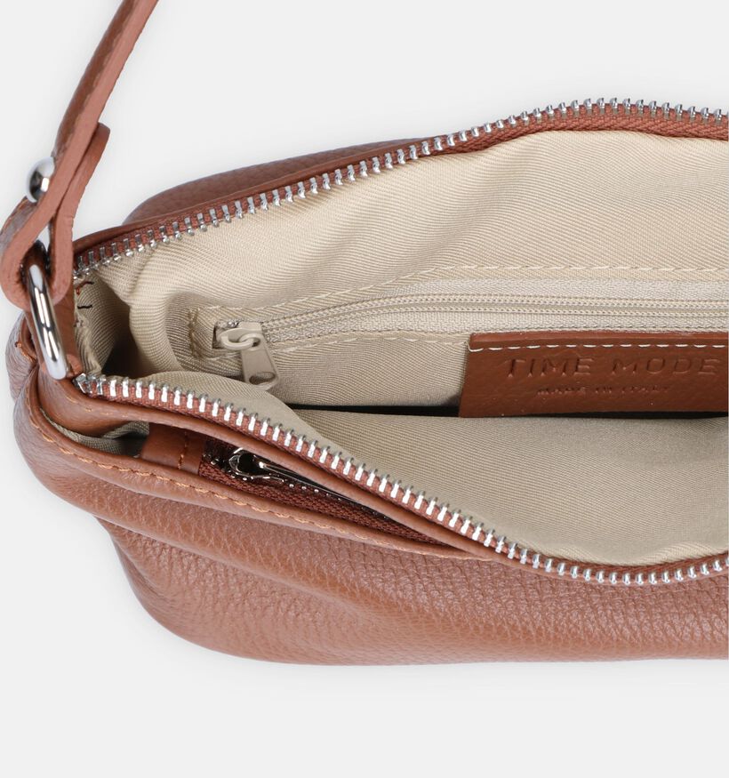 Time Mode Giov Sac à bandoulière en Cognac pour femmes (337476)
