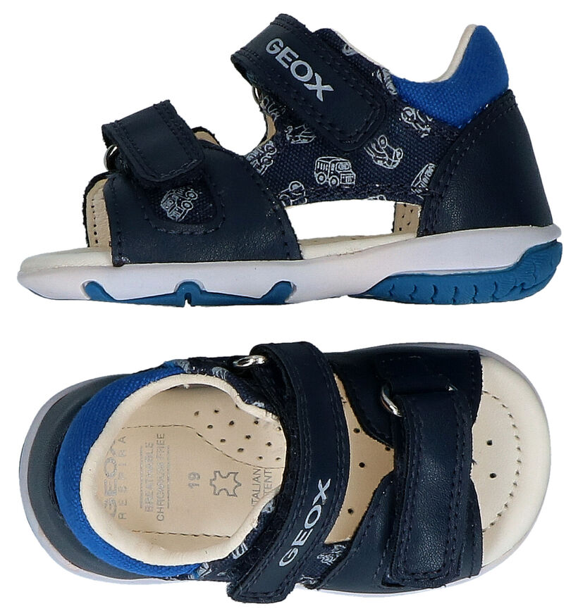 Geox Elba Sandales en Bleu en simili cuir (286968)