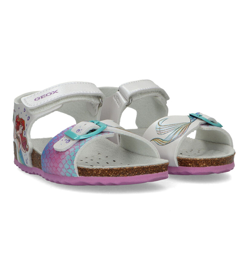 Geox Adriel Disney Ariel Witte Sandalen in kunstleer (326623)