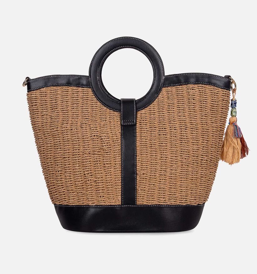 Laurent David Beige/Zwarte Shoppertas voor dames (373946)