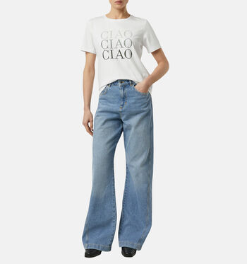 comma T-shirts Blanc