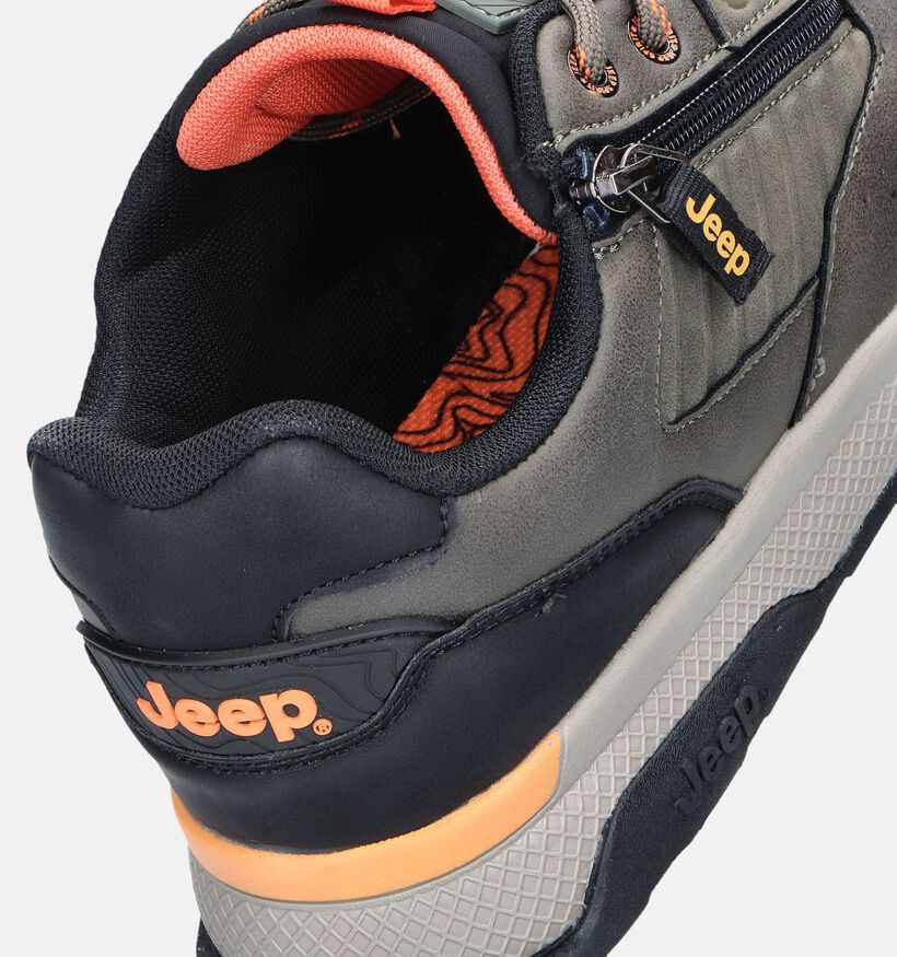 Jeep Ontario Zip Kaki Veterschoenen voor heren (344460)