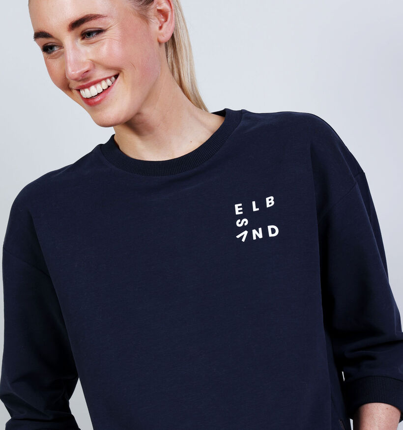Elbsand Parvin Donkerblauwe Sweater voor dames (374226)