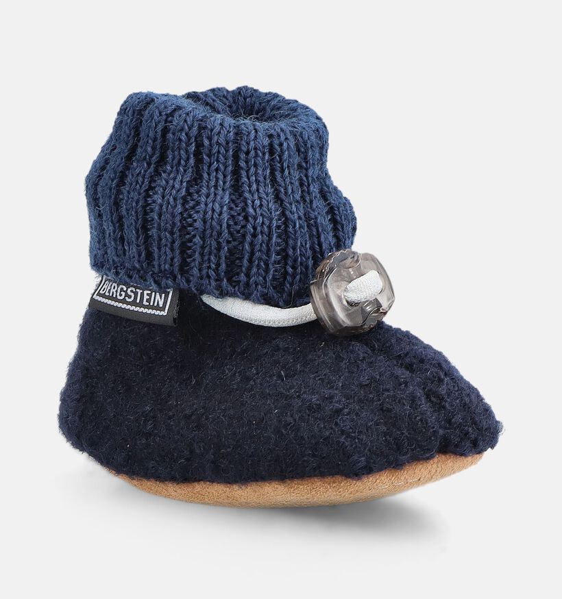 Bergstein Cozy Baby Donkerblauwe Babypantoffels voor jongens (381301)