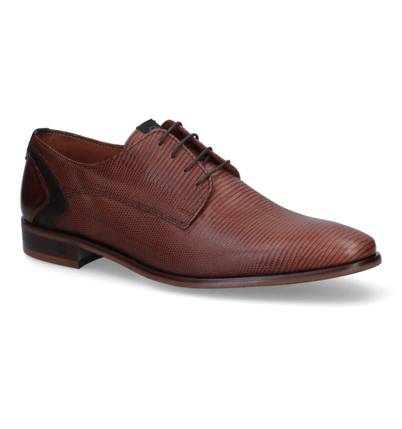 Ambiorix Dario Cognac Geklede Veterschoenen voor heren (309580)