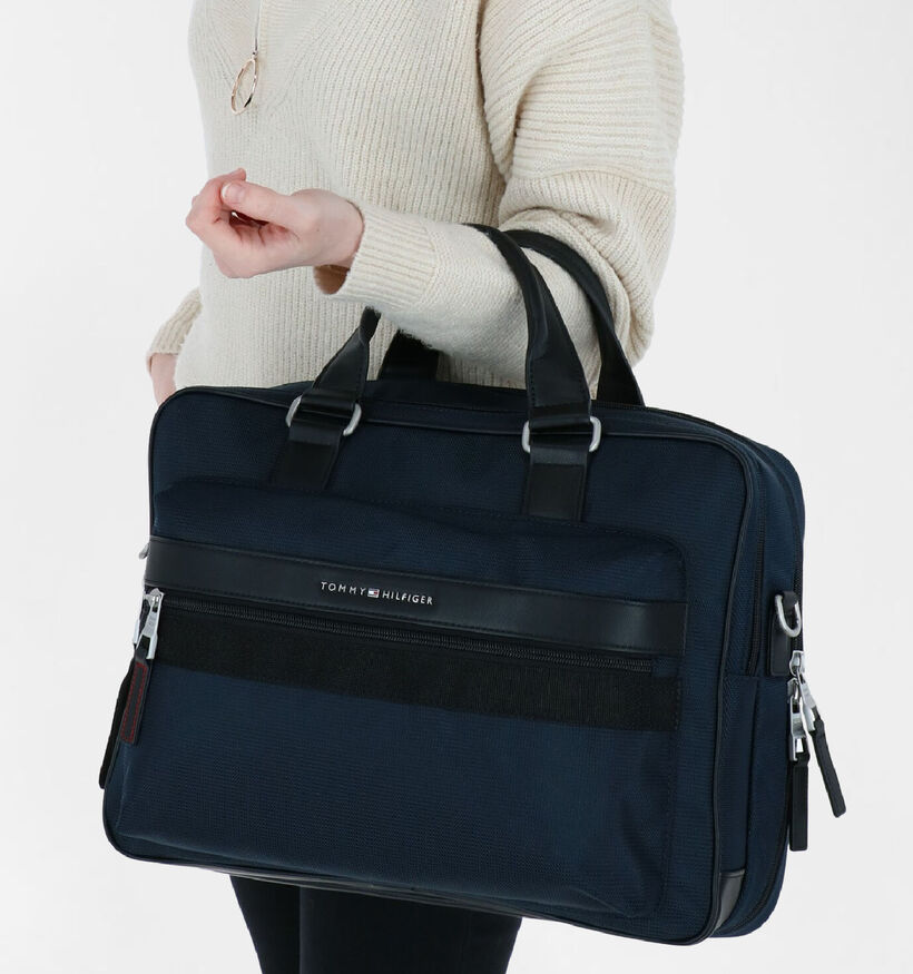 Tommy Hilfiger Elevated Blauwe Laptoptas in kunstleer (285798)