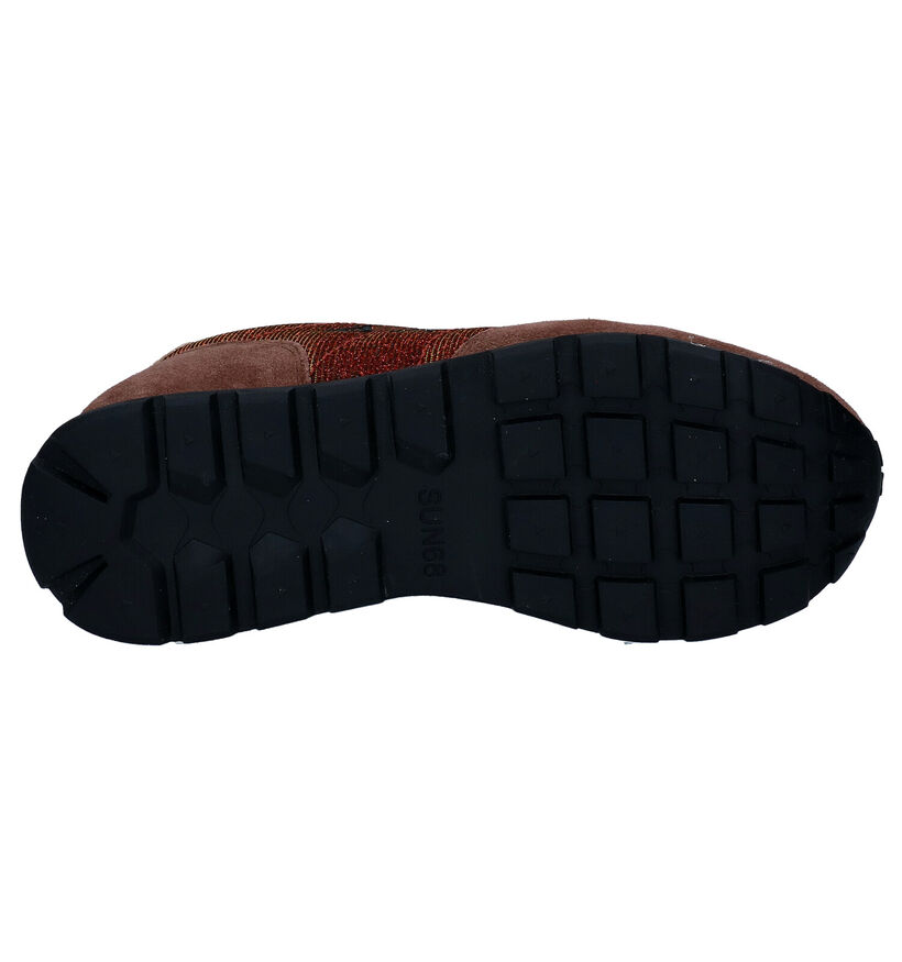 Sun 68 Ally Glitter Baskets en Marron en daim (298125)