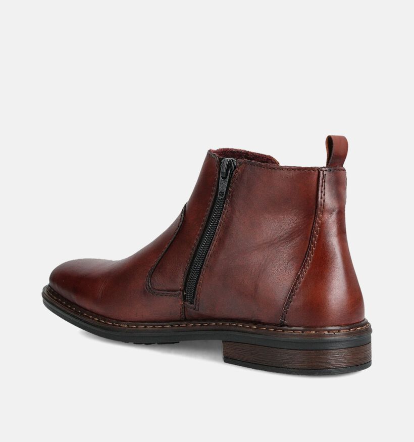 Rieker Bottines Chelsea en Cognac pour hommes (379820)