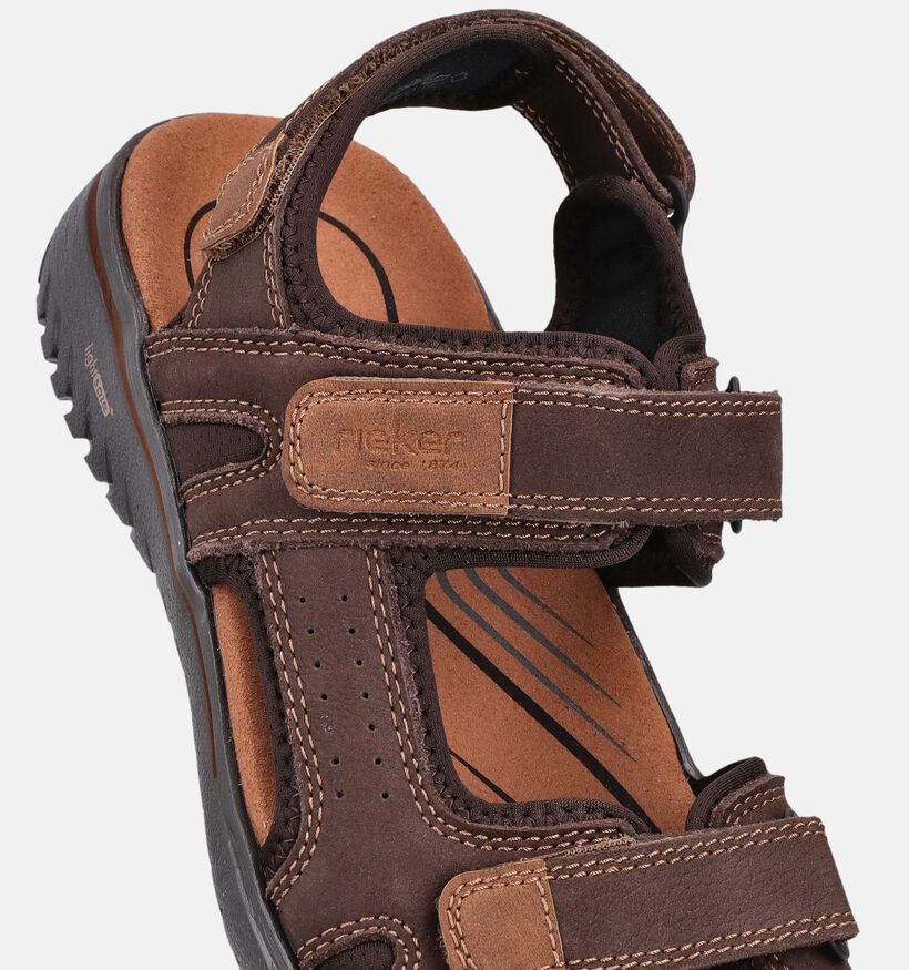 Rieker Donkerbruine Sandalen voor heren (370511)