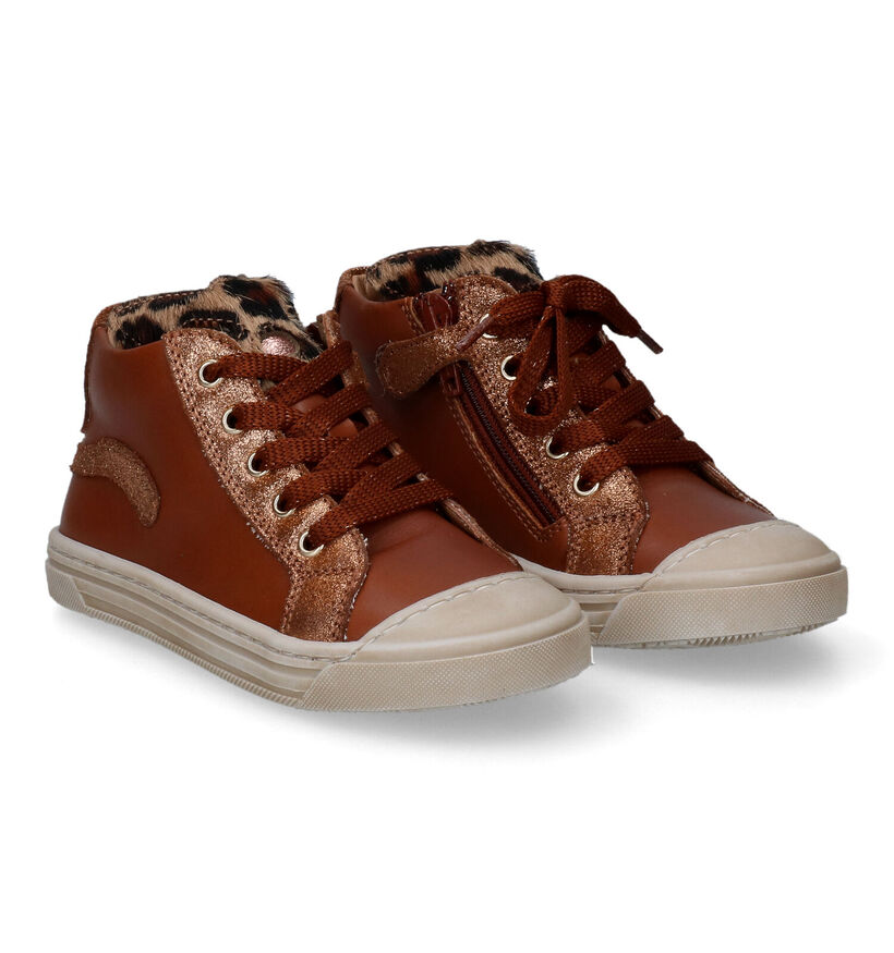 STONES and BONES Caba Cognac Bottines voor meisjes (313897) - geschikt voor steunzolen