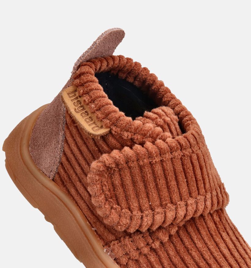Bisgaard Corduroy Bruine Pantoffels Barefoot voor jongens (378635) - geschikt voor steunzolen