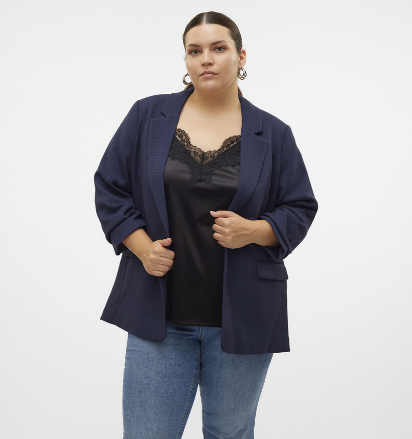 Vero Moda Curve Frida Blazer en Bleu pour femmes (378118)