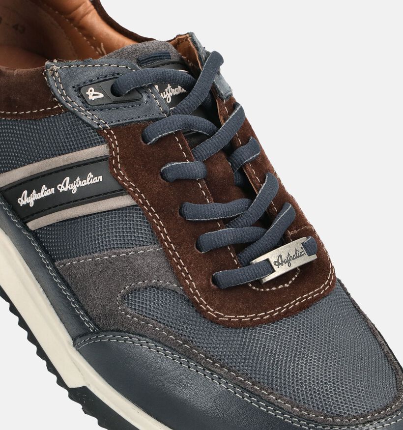 Australian Filmon Chaussures plates en Bleu fonc&eacute; pour hommes (377105) - pour semelles orthop&eacute;diques