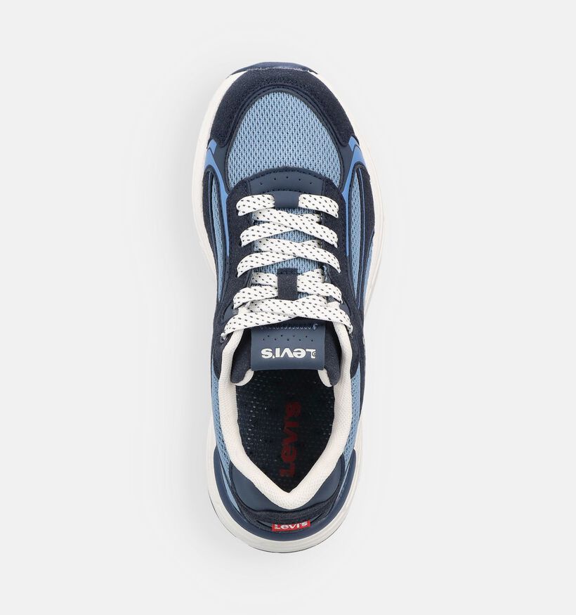 Levi's Curtis Blauwe Sneakers voor jongens, meisjes (371205) - geschikt voor steunzolen