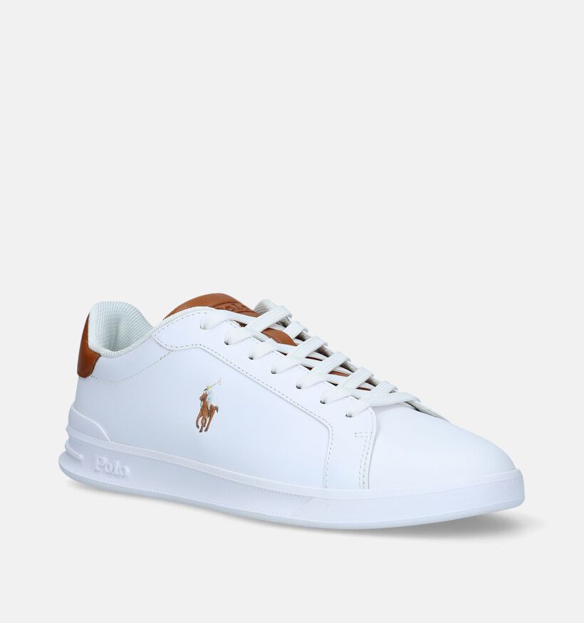 Polo Ralph Lauren HRT Court Chaussures à lacets en Blanc pour hommes (336795)