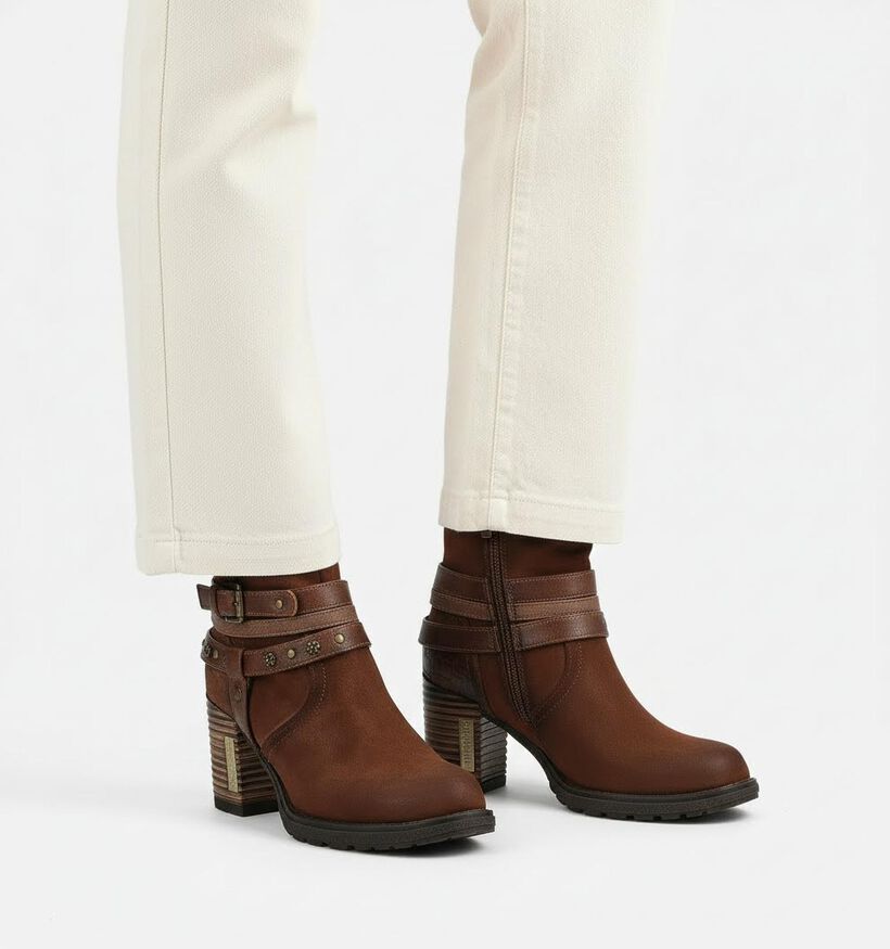 Mustang Bottes courtes en Marron pour femmes (363714)