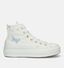 Converse Chuck Taylor All Star Lift Platform Witte Sneakers in stof (327854)
