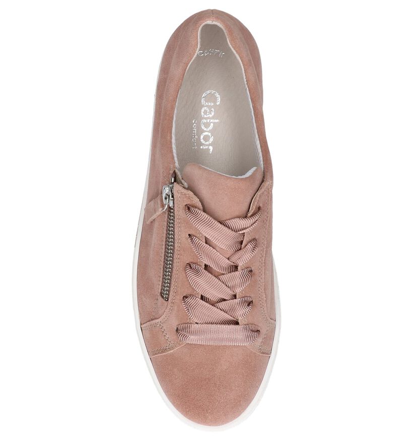 Gabor Chaussures basses en Rose foncé en daim (245407)