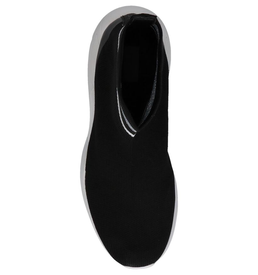 Youh! Slip-ons en Noir en textile (230423)