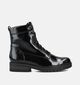 Comfort Boots à lacets en Noir pour femmes (360283) - pour semelles orthopédiques