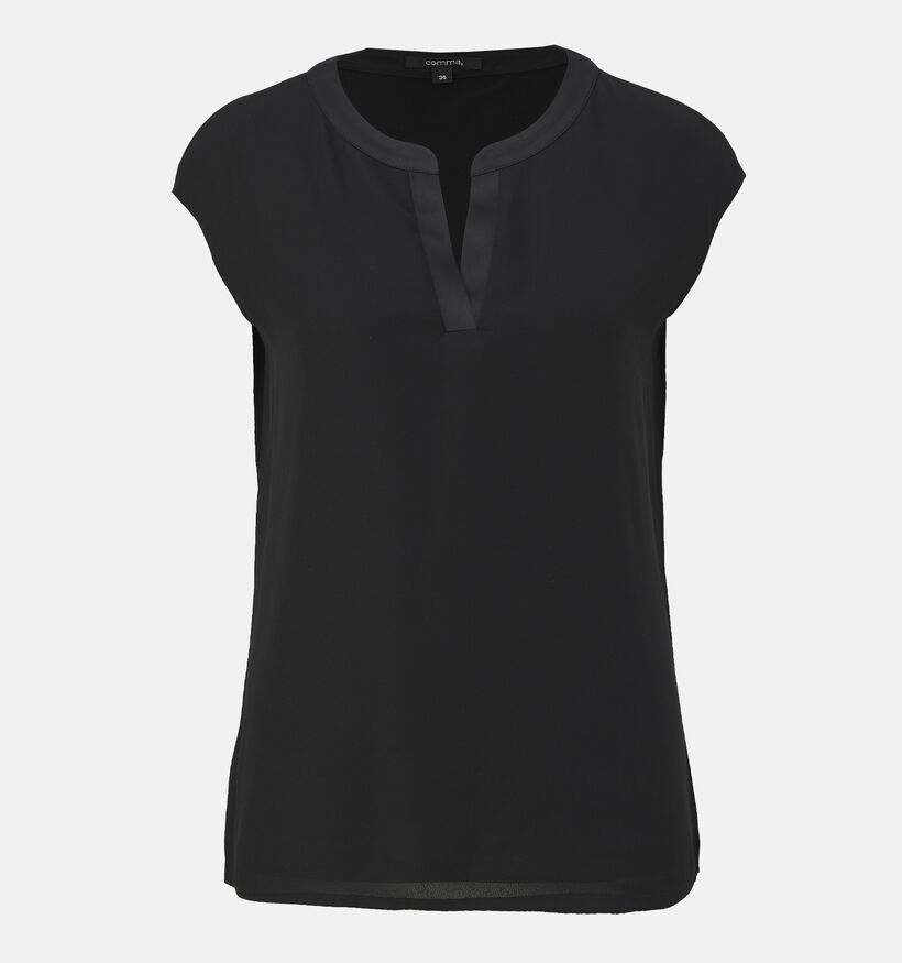comma Zwart T-shirt voor dames (337495)
