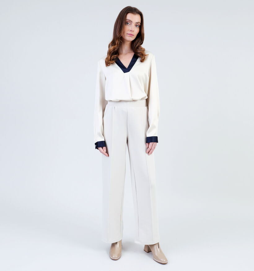 Vero Moda Panna Bruine Wijde broek voor dames (332599)