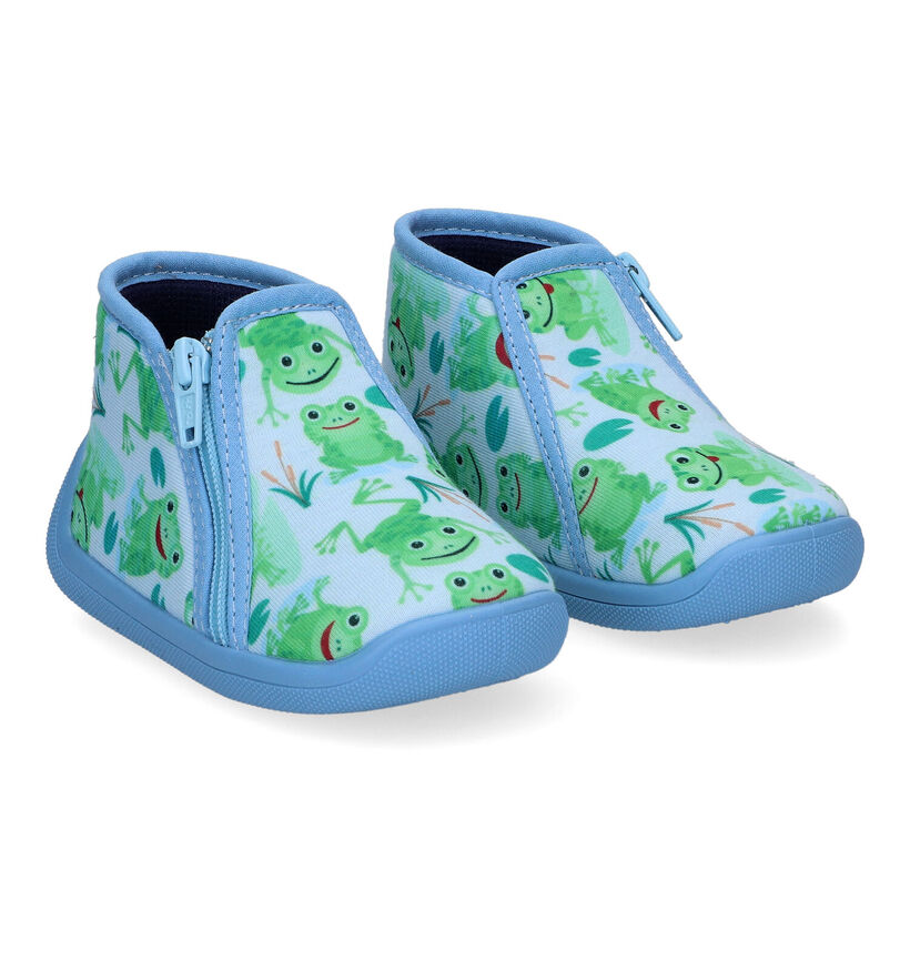 Milo & Mila Pantoufles pour bébé en Bleu clair pour garçons (310794)