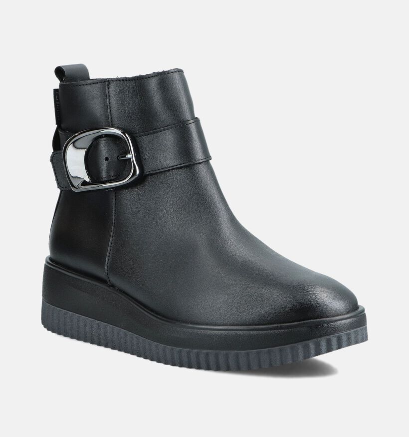 Mephisto Badia Bottines plates en Noir pour femmes (362822) - pour semelles orthopédiques