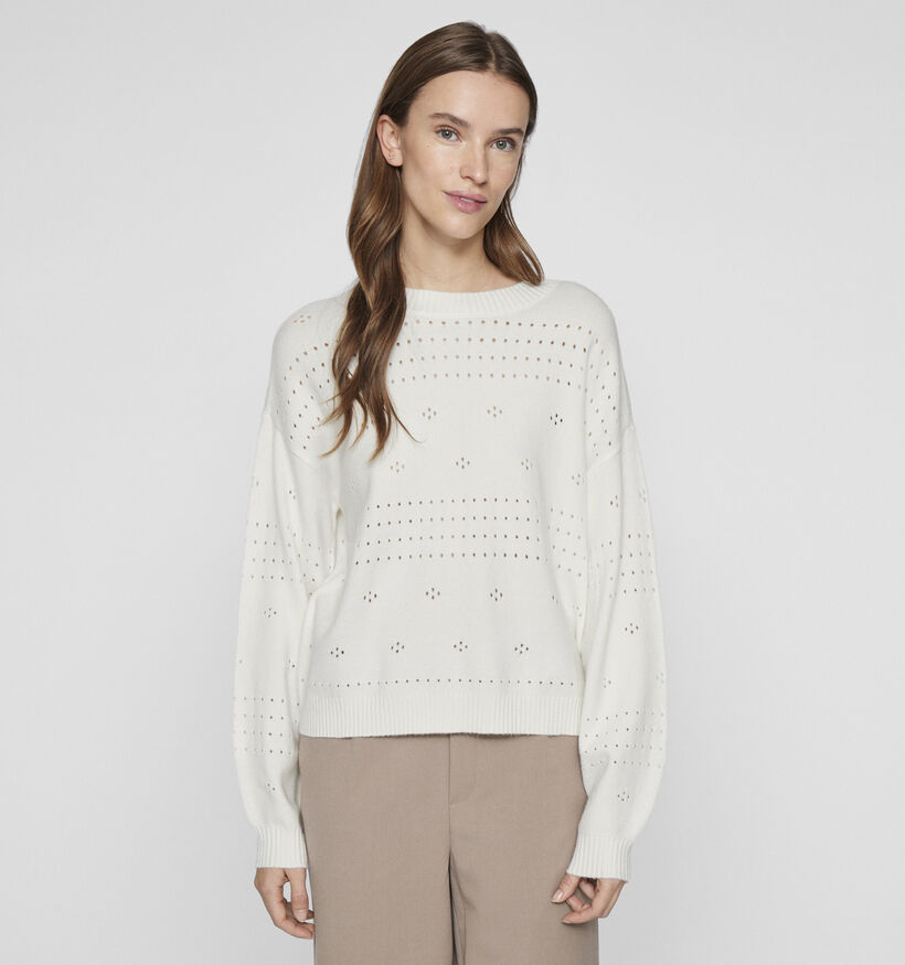 Vila Ril Witte Trui voor dames (351732)