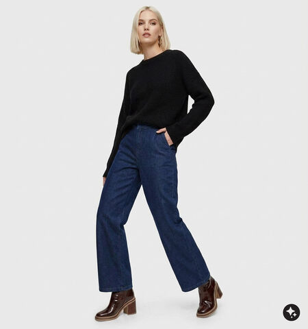 Fransa Jeans Blauw