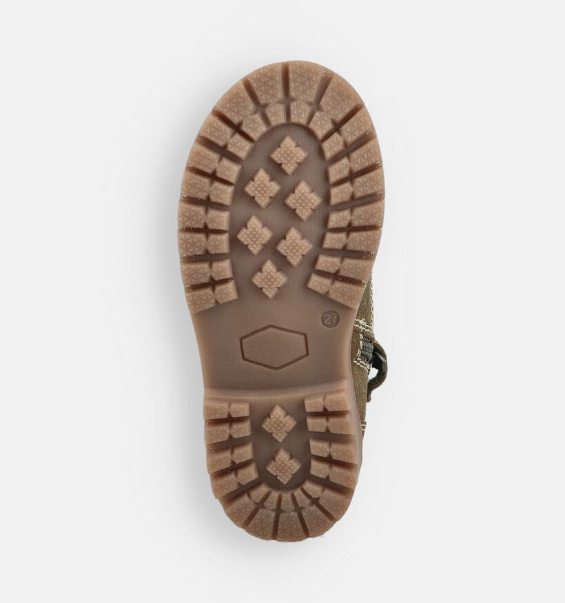 Milo & Mila Chaussures hautes en Vert pour filles, garçons (363291)