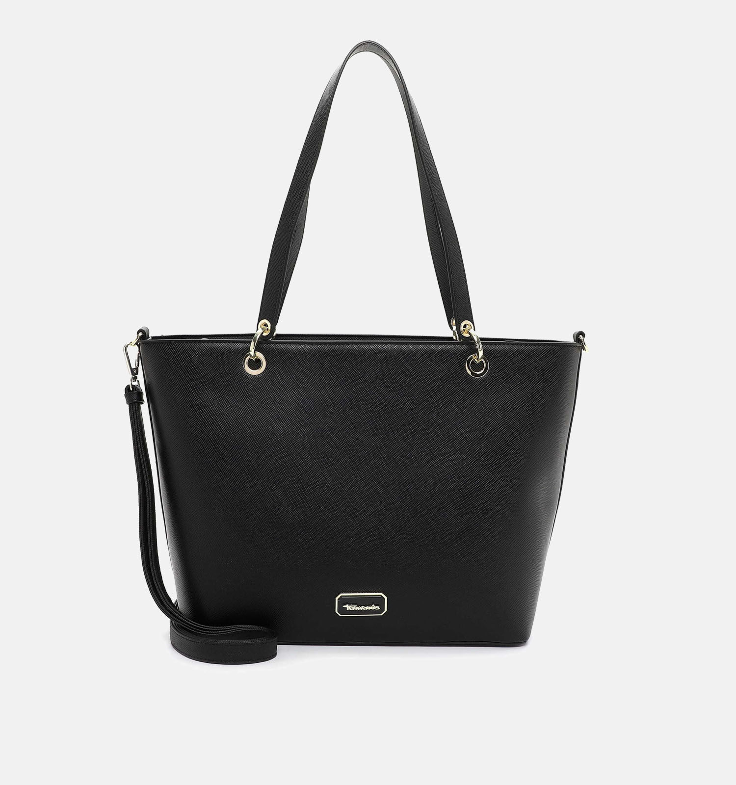 Tamaris Anja Zwarte Shopper tas met rits Dames Schoudertassen Online op TORFS.BE