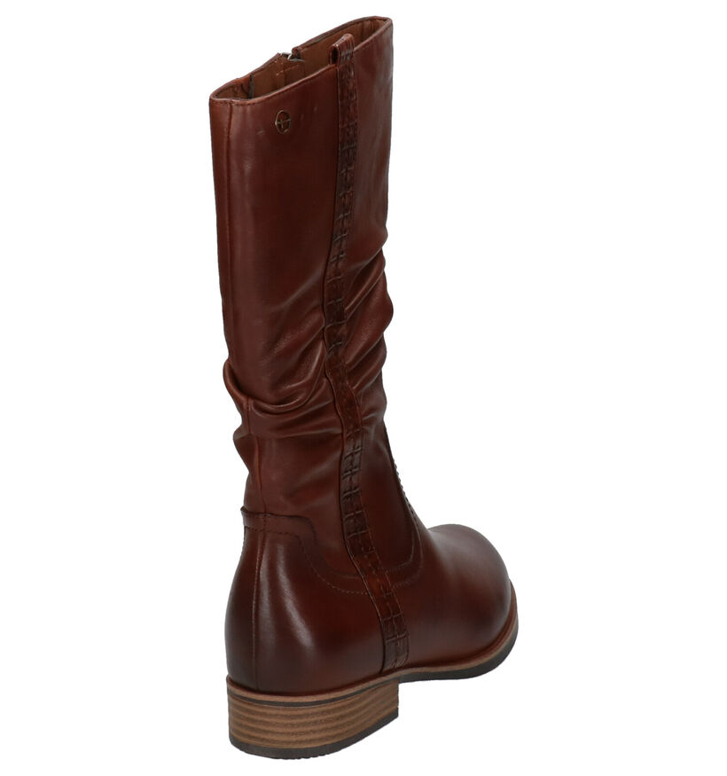 Tamaris Bottes basses en Cognac en cuir (257058)