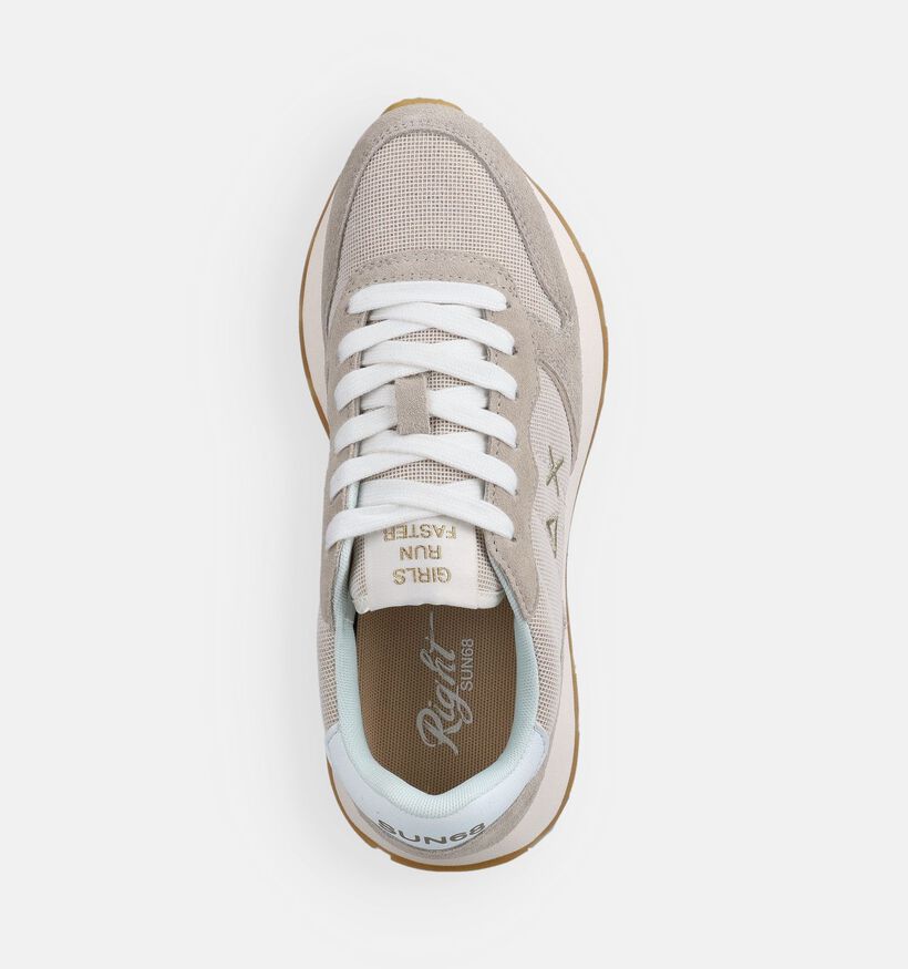 Sun68 Ally Glitter Baskets en Beige pour femmes (368724) - pour semelles orthop&eacute;diques