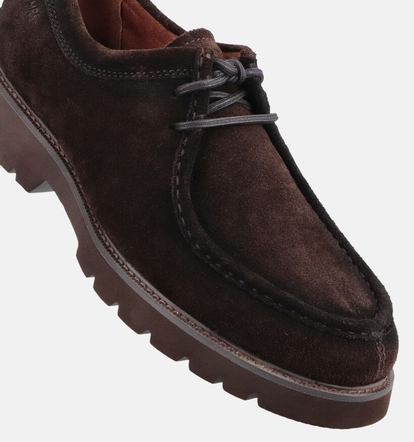 Tamaris Men Donkerbruine Veterschoenen voor heren (378411) - geschikt voor steunzolen