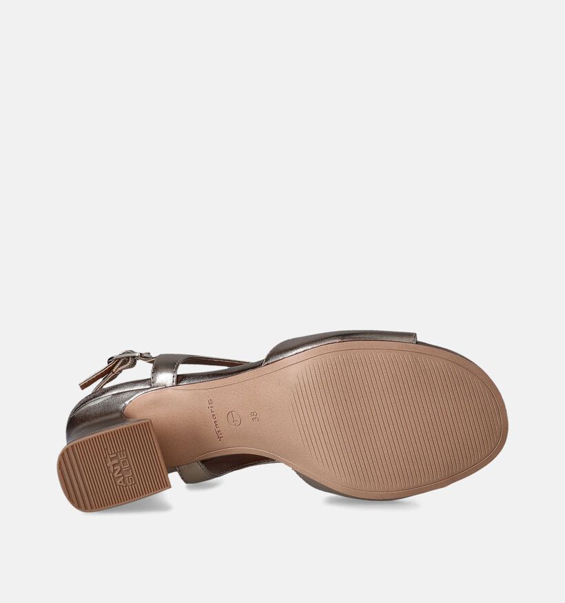 Tamaris Sandales avec talon en Or pour femmes (356952)