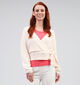 Mexx Cardigan cache-coeur duveteux en Écru pour femmes (353231)