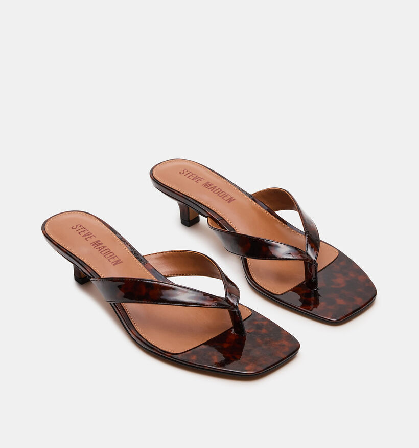 Steve Madden Tracie Donkerbruine Slippers met hak voor dames (372095)