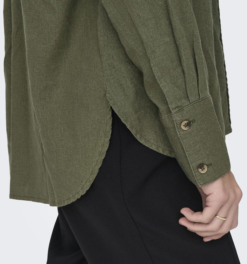 JDY Say Kaki Linnen hemd voor dames (351345)