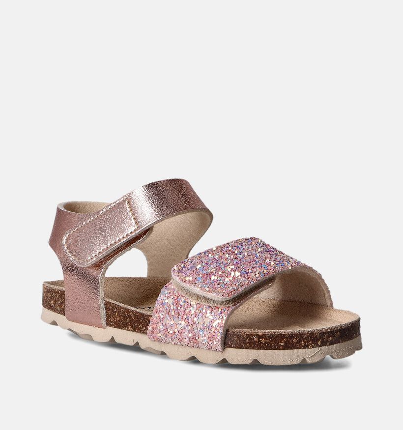 Milo & Mila Rose gold Sandalen met glitters voor meisjes (356654)