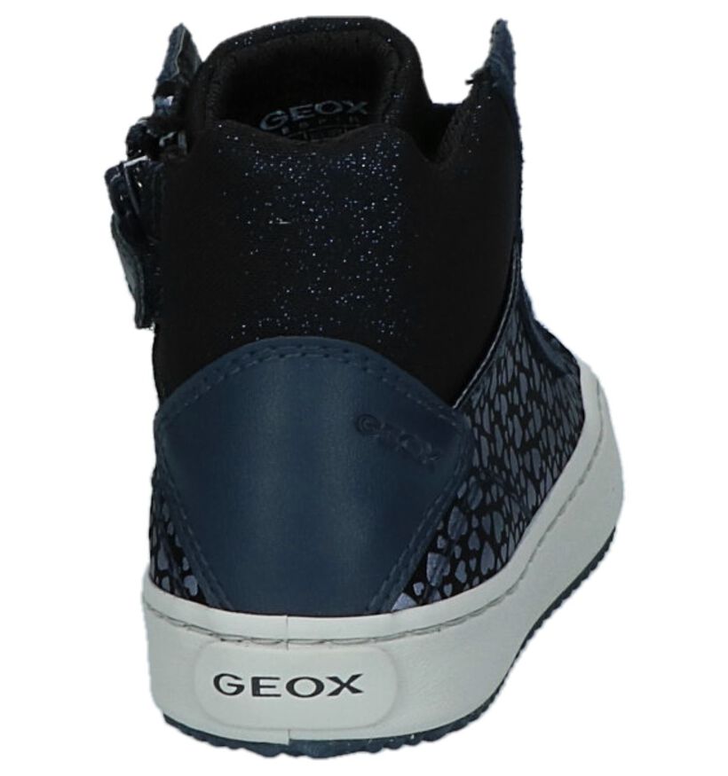 Grijze Geox Sneakers met Hartjes in kunstleer (223131)