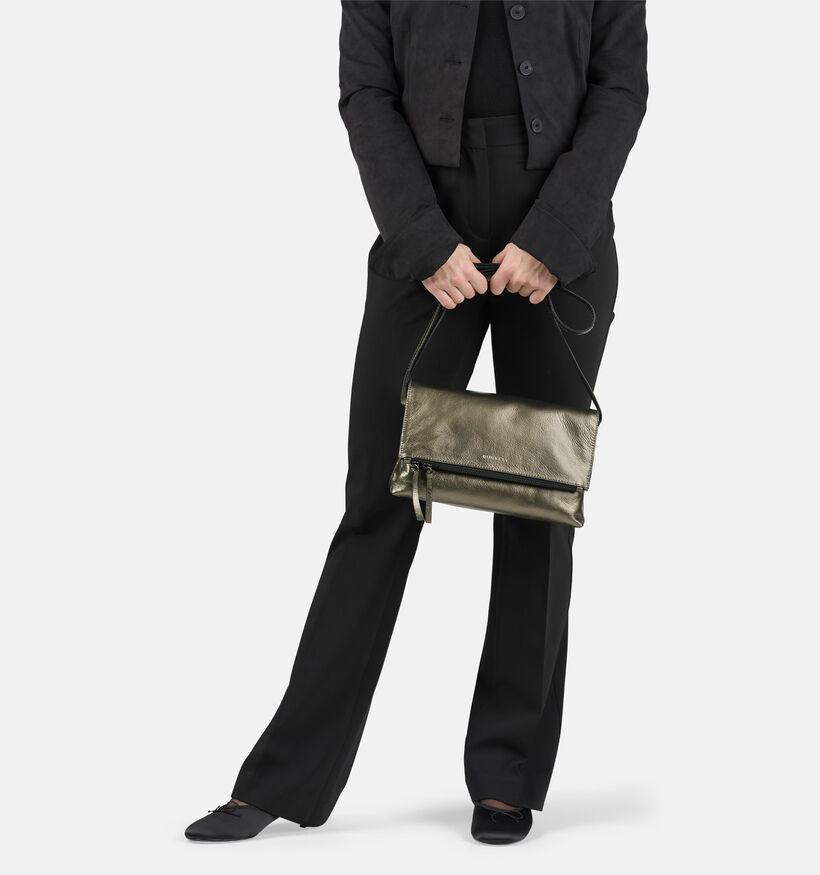 Burkely Creased Crystal Sac porté croisé en Argent pour femmes (363083)