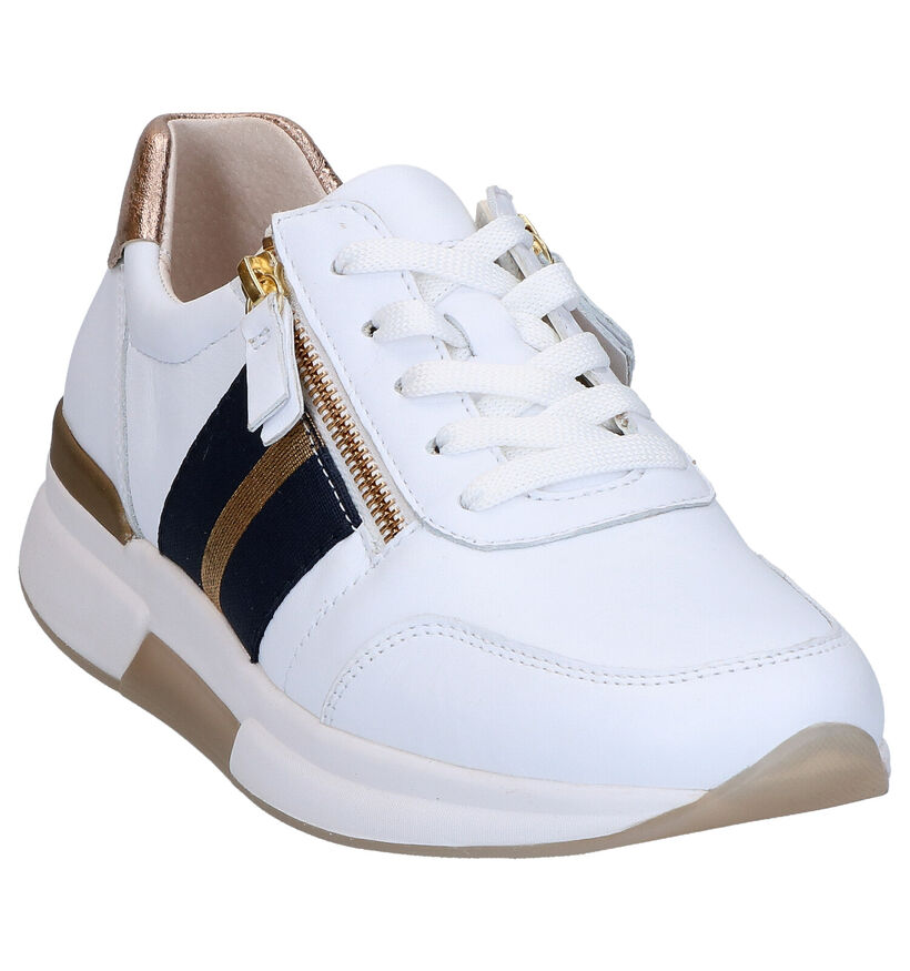 Gabor Rollingsoft Witte Sneakers in leer (271547)