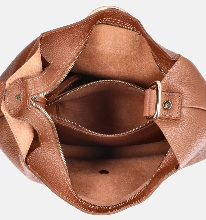 NeroGiardini Bruine Grote Schoudertas voor dames (370617)